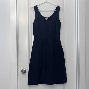 Casual little black dress with pockets